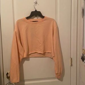 Orange crop top